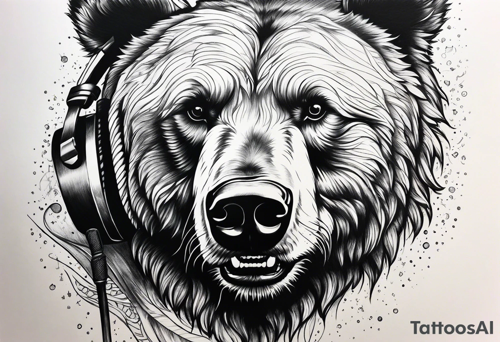 Dancing bear tattoo idea