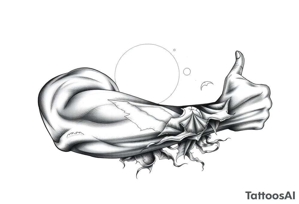 Even the darkest night will end, and the sun will rise tattoo idea
