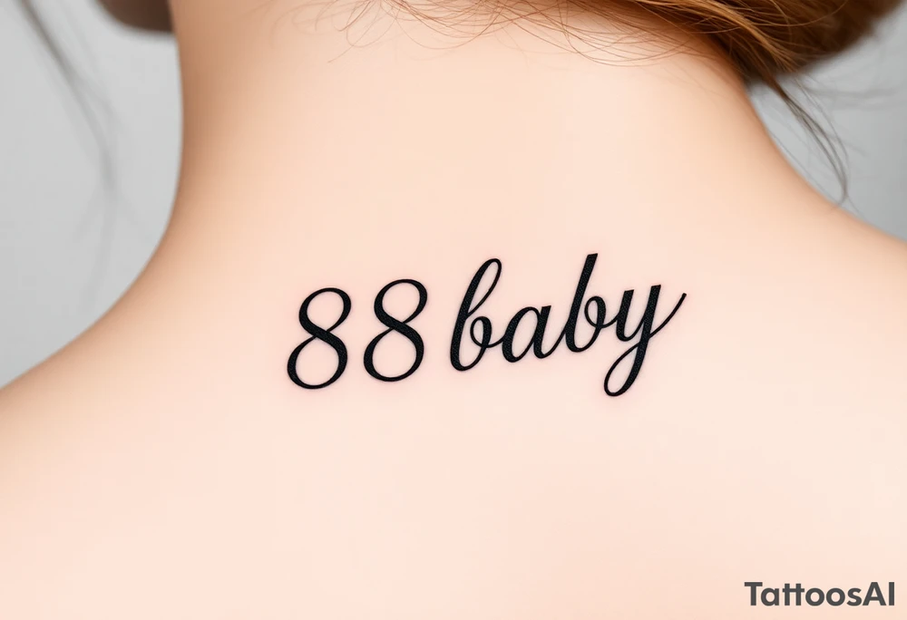 88baby tattoo idea