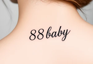 88baby tattoo idea