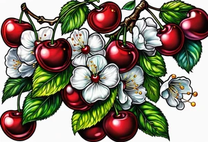 Cherries tattoo idea