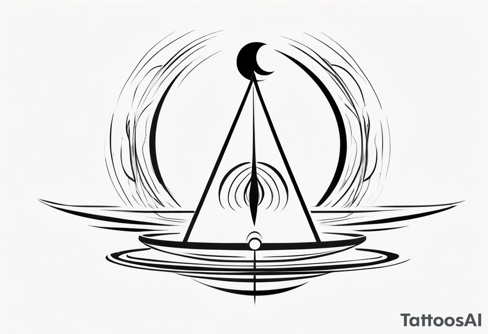 symbol of rising spiritual energy, very simplistic, for the throat area tattoo idea