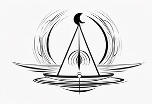 symbol of rising spiritual energy, very simplistic, for the throat area tattoo idea