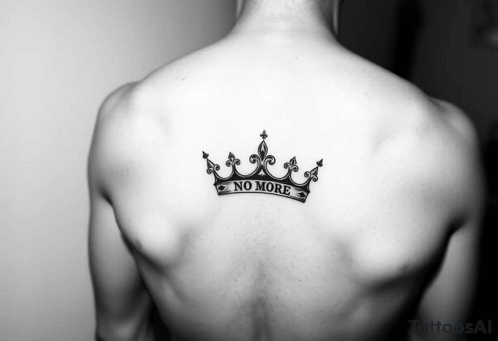 Crown no more pain strength 
Minimalistic tattoo idea
