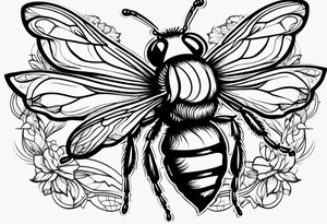 a bee tattoo idea