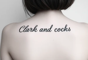 Clark and clocks tattoo idea