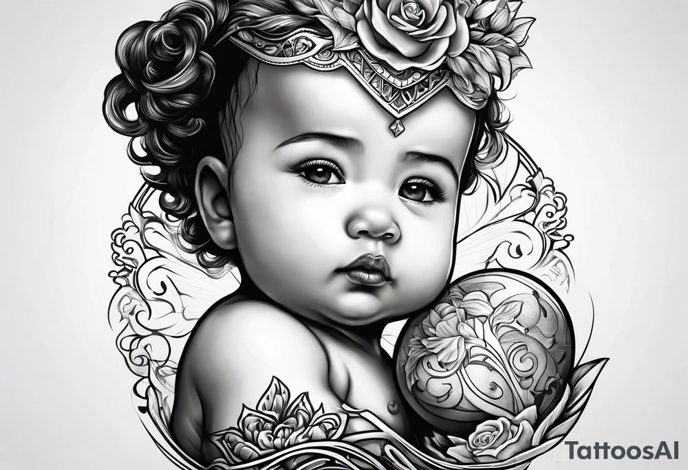 Baby  coeur tattoo idea