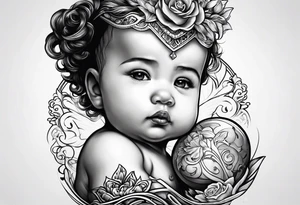 Baby  coeur tattoo idea