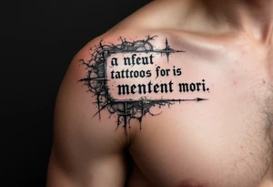 memento mori quote tattoo idea