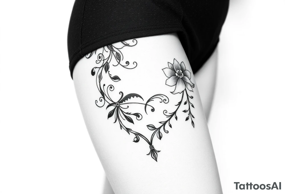 Sexy thigh tattoo tattoo idea