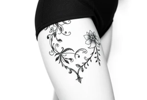 Sexy thigh tattoo tattoo idea