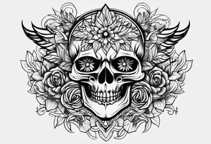 Strength and pain tattoo idea