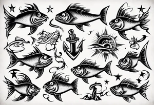 Fish hooks, 1946, canada tattoo idea