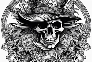 Pirate filigree tattoo idea