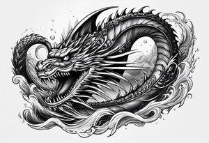 Leviathan forearm tattoo tattoo idea