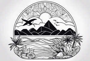 BEACH tattoo idea