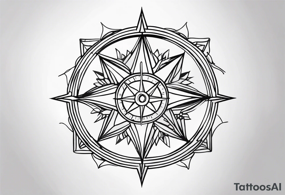 Wind Rose tattoo idea