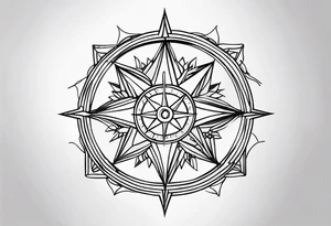 Wind Rose tattoo idea
