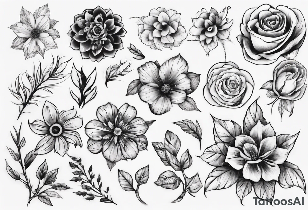 Flower gernade tattoo idea