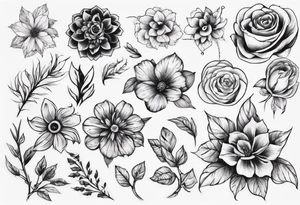 Flower gernade tattoo idea