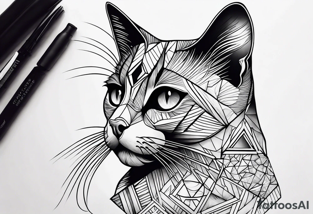 Black Cat tattoo idea