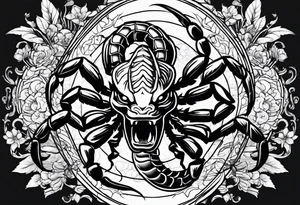 Angry scorpion tattoo idea