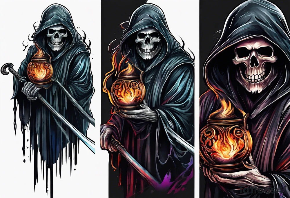 grim reaper tattoo idea