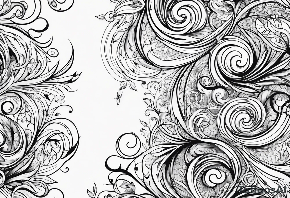 Swirly tattoo idea