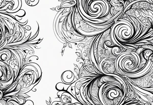 Swirly tattoo idea