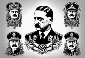 Adolp Hitler SS TOTEMKOPH tattoo idea