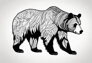 Large Grizzly Bear tattoo idea
