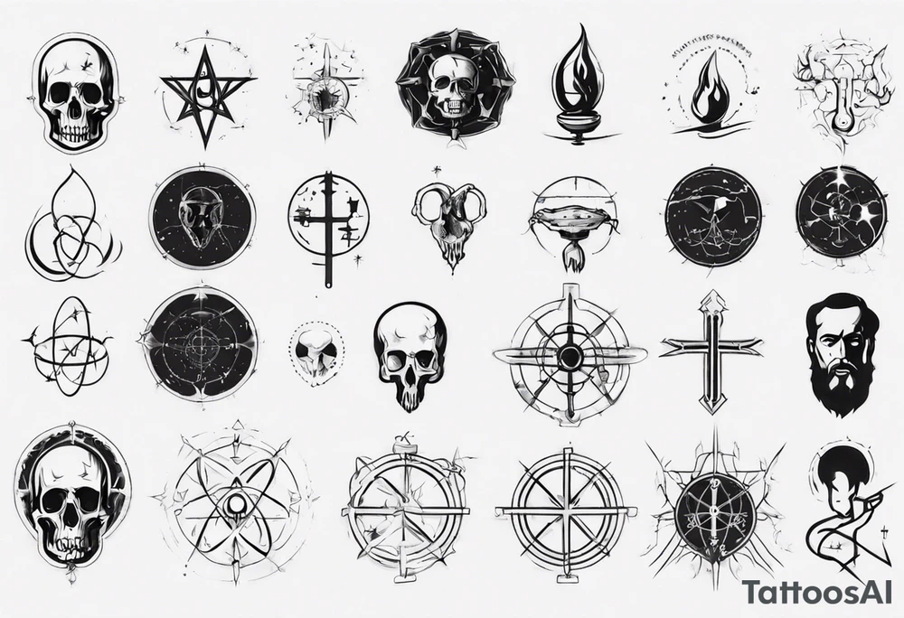 Combine science with Jesus, not satanic
Not skulls tattoo idea