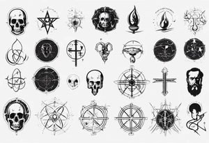 Combine science with Jesus, not satanic 
Not skulls tattoo idea