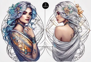 Transformation libra tattoo idea