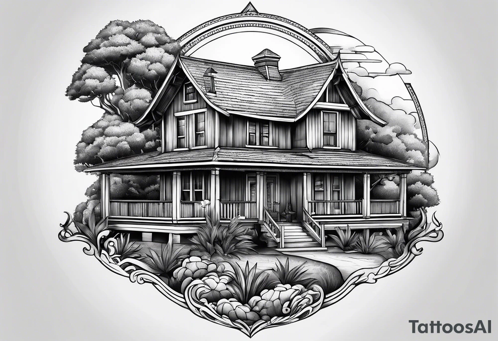 house tattoo idea