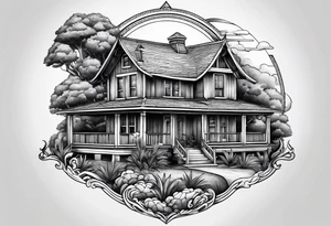 house tattoo idea