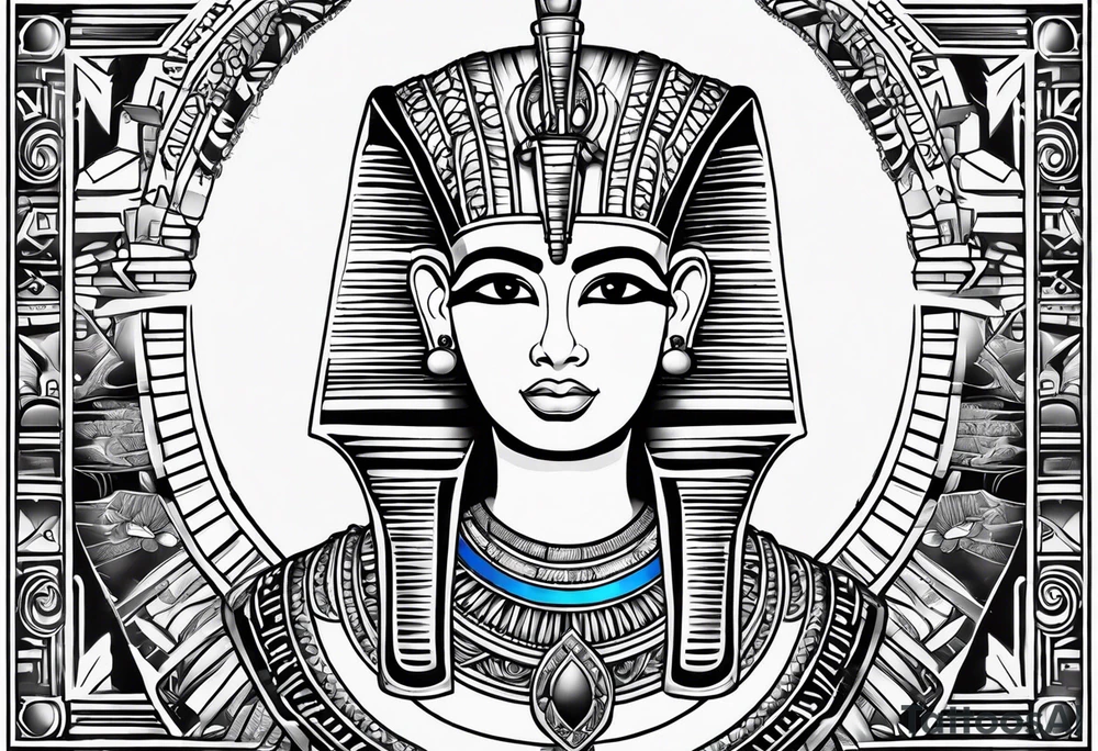 egyptian theme tattoo idea
