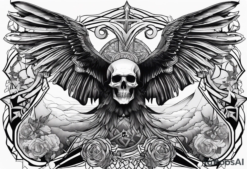 Thanatos, the god of death tattoo idea