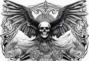 Thanatos, the god of death tattoo idea