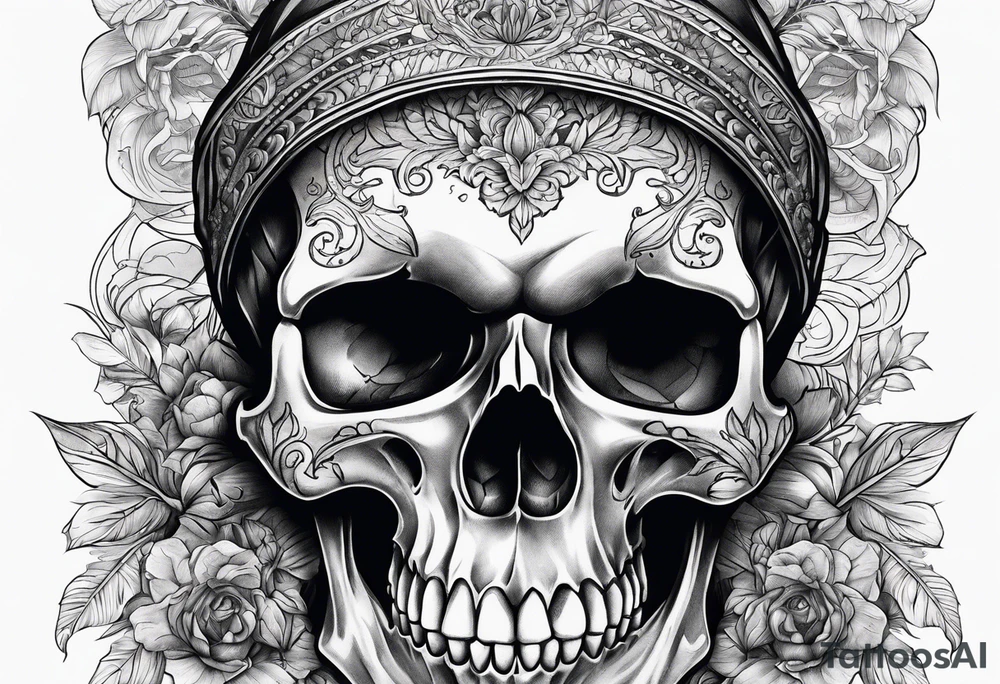 Skull tattoo idea