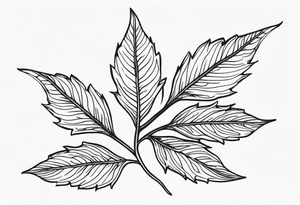 Elm Leaf tattoo idea