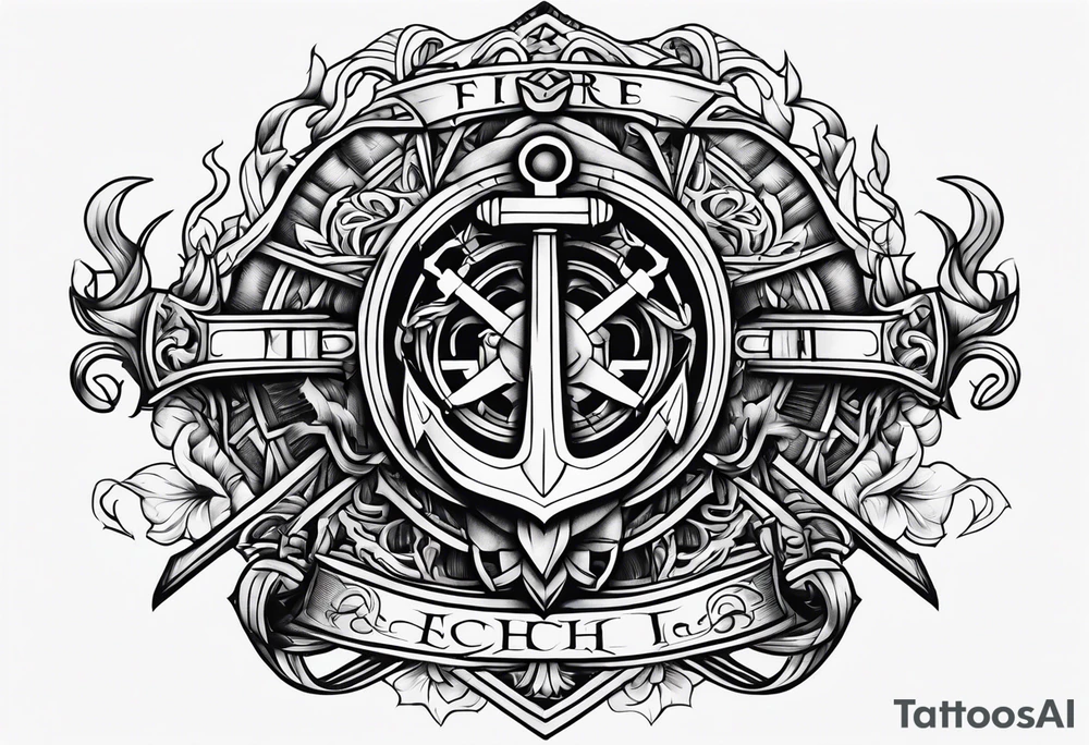 Fire 
Anchor tattoo idea