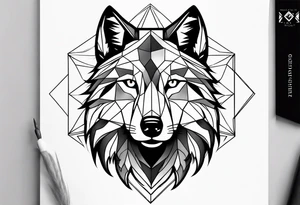 Male young Wolf tattoo idea