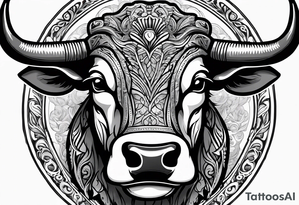 Bucking bull tattoo idea