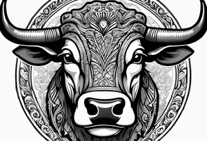 Bucking bull tattoo idea