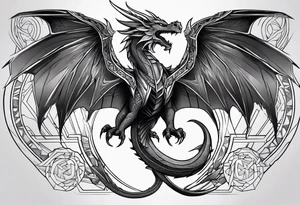 Winged dragon of ra tattoo idea