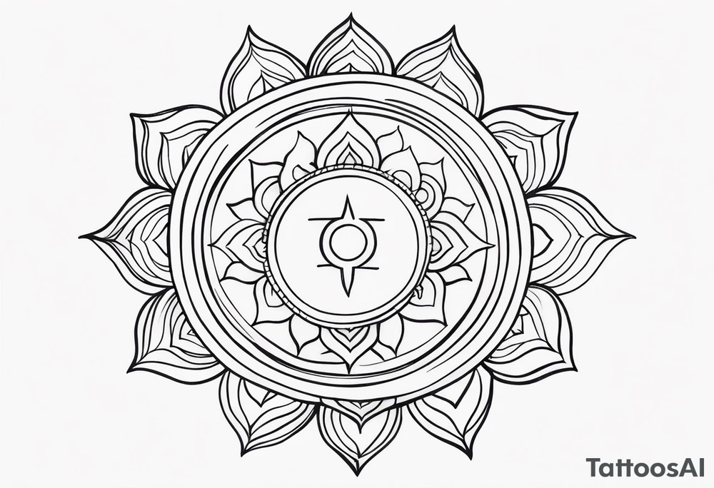 Radiant Chakra Symbols tattoo idea