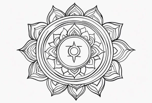 Radiant Chakra Symbols tattoo idea