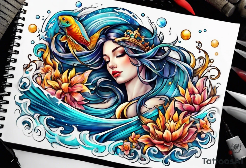 Aquarius tattoo idea