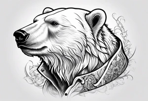 polar bear godfather tattoo idea